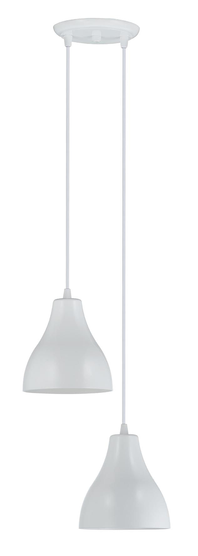PENDENTE BRANCO 2 LÂMPADAS DITAL