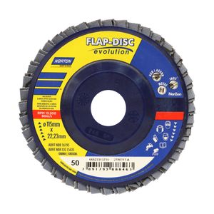 disco flap disc 115x22mm norton grao 80 - 66623313733