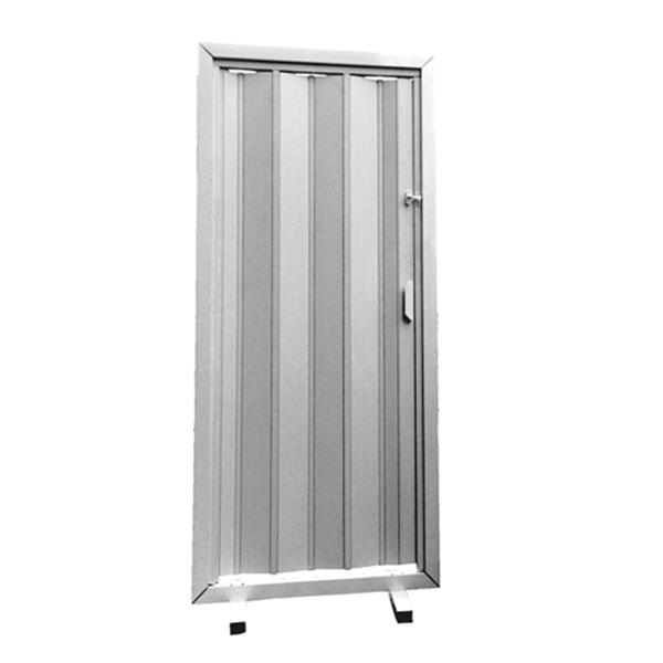 PORTA PVC 96X210 SANFONADA CINZA MULTILIT