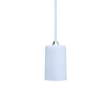 PENDENTE E27 DOT METAL BRANCO TASCHIBRA