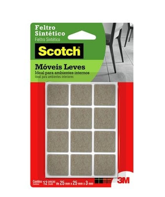 FELTRO-QUADRADO-SCOTCH-MARROM-P-3M