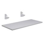 PRATELEIRA AGLOMERADA BRANCO COM SUPORTE TUCANO 20X60 FAMASTIL PRAT-K