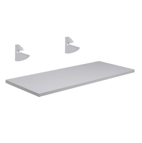 PRATELEIRA AGLOMERADA BRANCO COM SUPORTE TUCANO 20X60 FAMASTIL PRAT-K