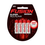PILHA ALCALINA PEQUENA RAYOVAC FUSION C/4 JOLI
