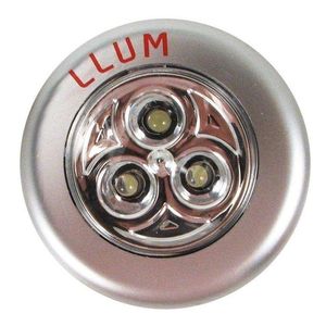 luminaria button 3leds bronzearte