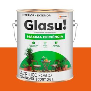 Tinta Acrílica Fosco Máxima Eficiência 3.6L Glasu