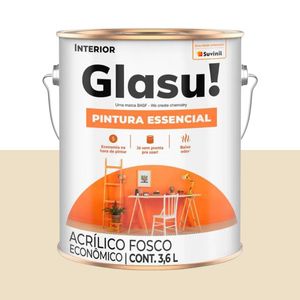 Tinta Glasu Essencial Acrilico Fosco 3.6L Suvinil