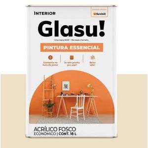 Tinta Glasu Essencial Acrilico Fosco 18L Suvinil