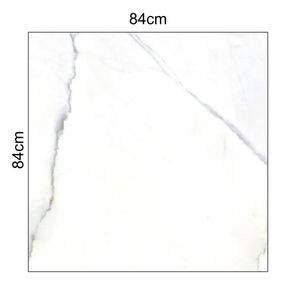 porcelanato (a) retificado/acetinado calacata 84x84 delta