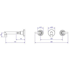 misturador para lavatorio de parede izy plus deca