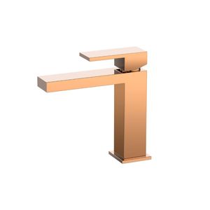 Misturador de Banheiro Mesa Monocomando Bica Baixa Havel DAX Rose Gold