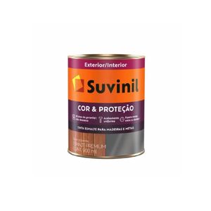 Tinta Esmalte Brilhante Cor E Protecao 900Ml Suvinil Platina