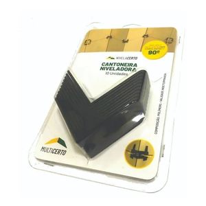 cantoneira niveladora abs 73x73x3mm nivela certo