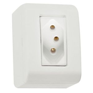 Caixa Modular Sobrepor 1Tom 2P+T Lizflex 20A Tramontina