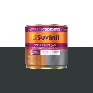 Tinta Esmalte Brilhante Cor E Protecao 225Ml Suvinil Preto
