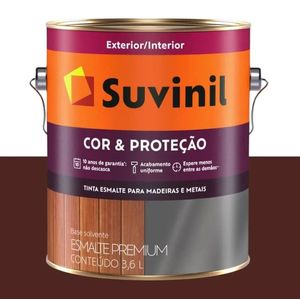 Tinta Esmalte Brilhante Cor E Protecao 3.6L Suvinil Marrom
