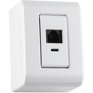 caixa modular sobrepor 1tomada rj45 cat6 lizflex tramontina