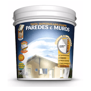 tinta impermeabilizante paredes e muros 3.6l hydronorth