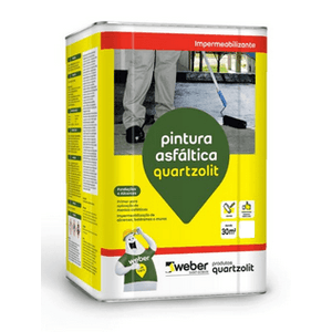 Impermeabilizante Pintura Asfaltica 18L Quartzolit
