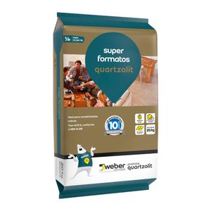 argamassa super formatos int/ext 20kg quartzolit
