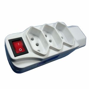 adaptador 4tom 2p+t c/interruptor 10a 127v dani cond