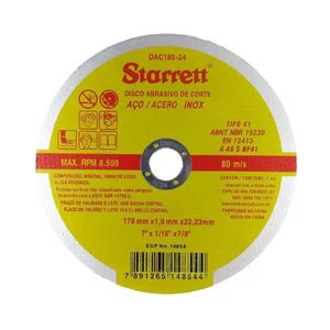 disco corte dac18024 178x1.6mm starrett