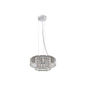 Pendente Milano Red 6Xg9 30X12.5Cm Bronzearte