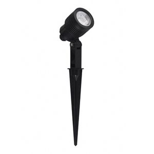 espeto led jardim noir mr11 3w taschibra