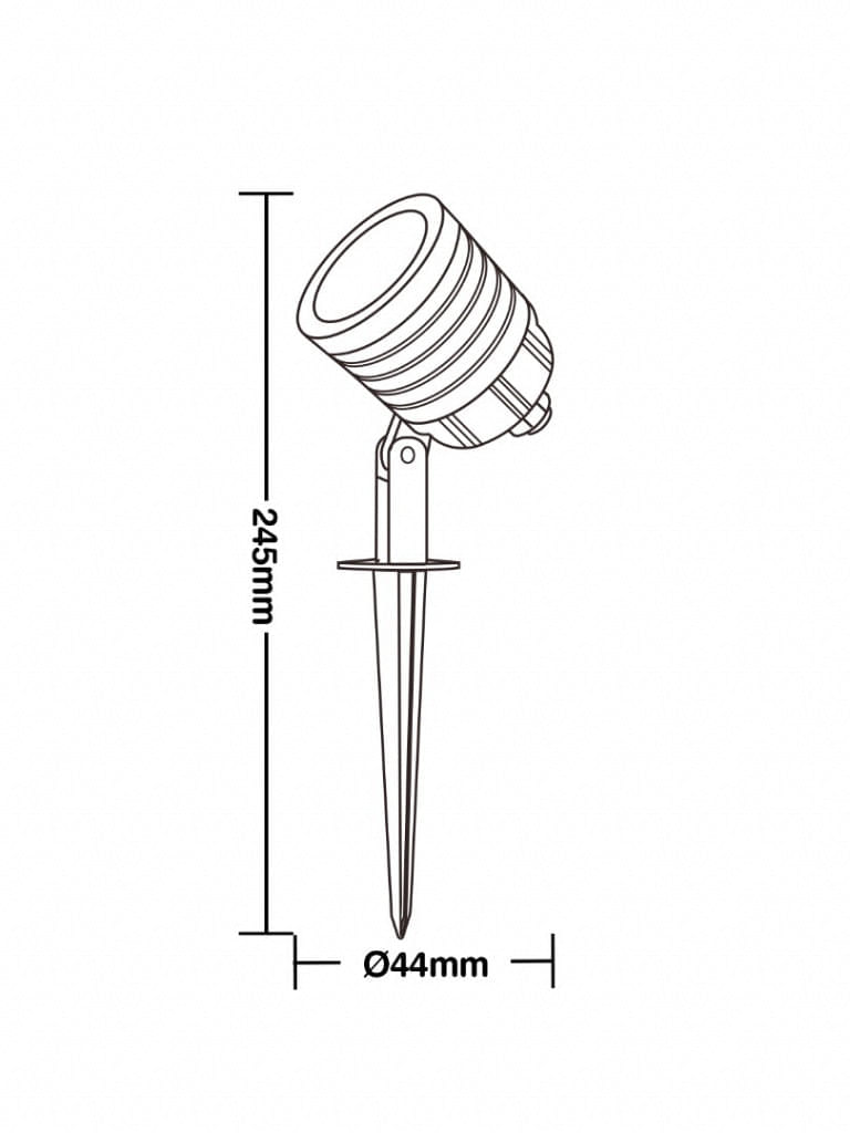 Espeto_Led_Jardim_Noir_Mr11_3W_Taschibra_8200111