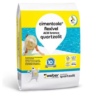argamassa ac-3 flexivel 20kg quartzolit