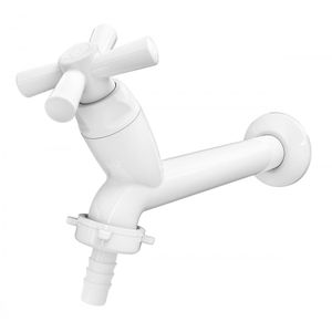 Torneira Para Lavanderia Tanque Cross 10Cm Tigre Branco  - 300000455