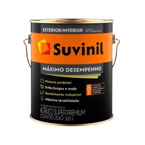 Tinta Acrilica Max Desempenho 3.6L Suvinil Branco