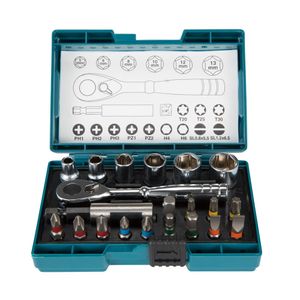 kit bits soquete chav catr 21pc makita