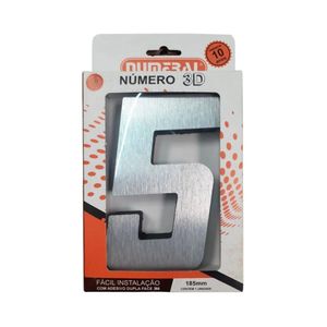 numero quadrado 5 3d numeral