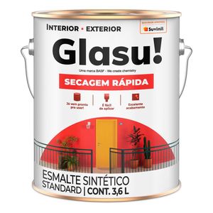 Tinta Acetinada Branco Secagem Rápida 3.6L Branco Glasu