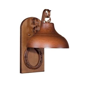 arandela estancia c/fer 1lamp madelustre