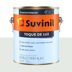 Tinta Acrilica Semibrilho Toque Luz 3.6L Gelo Suvinil