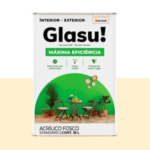 Tinta Glasu Acrilico Fosco Max Eficiencia 18L Suvinil