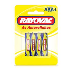 pilha palito rayovac joli amarelo c/4 - 29