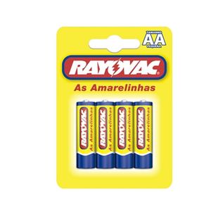 pilha rayovac peq joli amarelo c/4 - 14