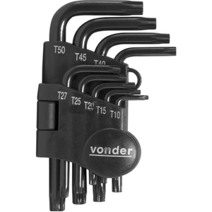 jogo chave torx t10at50vtx4 crv vonder 9pecas - 3573010050