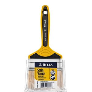 pincel p/stain e verniz 419 atlas 4" - 4199