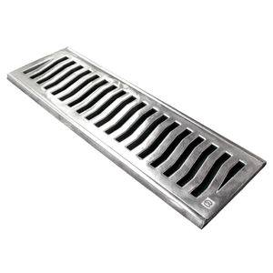 grelha de aluminio 15x50cm costa navarro polido - CJ15X50-POL
