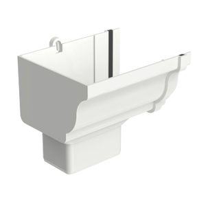 bocal para calha retangular aquapluv style tigre branco esq - 32029949
