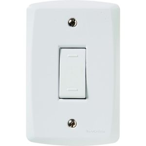 conjunto 2x4 1int paralelo lux2 10a tramontina branco 250v - 57145002