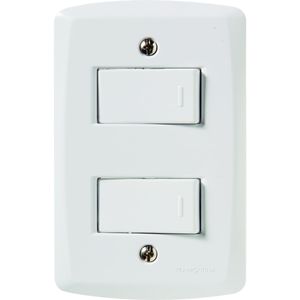 conjunto 2x4 2int simp lux2 10a tramontina branco - 57145040