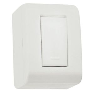 caixa modular sobrepor 1int simples lizflex 10a tramontina branco 250v - 57304001