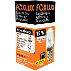 lampada p/gelad e micro foxlux 127v - IG151