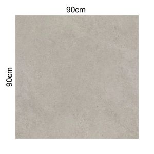porcelanato (a) retificado/acetinado caliza cinza 90x90 eliane - 8049681