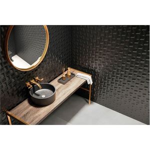 revestimento (a) acetinado cubic 45x90 eliane black - 8030324